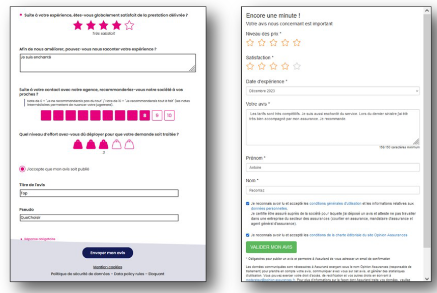 connecteur opinions assurances